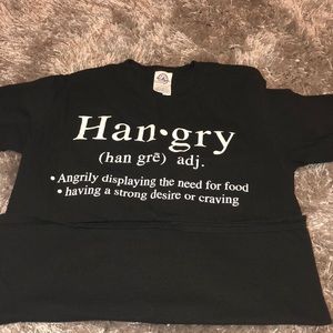 hangry funny gym top